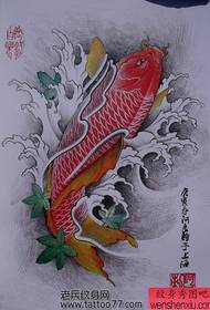 Rukopis tetovania: Farebný rukopis tetovania chobotnice