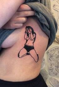 sexy tattoo girl variety of simple line tattoo sketch sexy tattoo pattern Daquan  171851 - sexy illustration tattoo manuscript picture