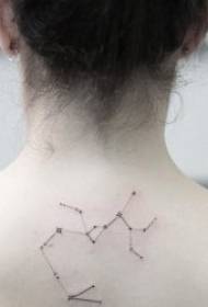 souhvězdí linie tetování různé čerstvé a jednoduché souhvězdí symbol tetování vzoru