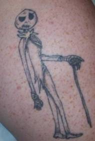 dziwny wzór tatuaż tatuaż potwór 172696 - kolor kreskówka egipskiego boga Anubisa i wzór tatuażu w chmurze