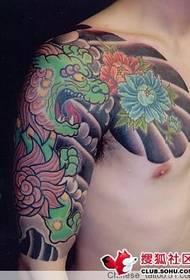 Modello giapponese semi-piccolo del tatuaggio