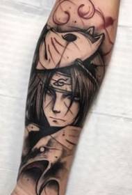 Japanese anime Naruto related tattoo designs