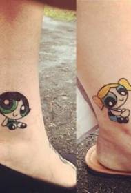 fidanzato vitello dipinto ad acquerello schizzo creativo simpatico cartone animato tatuaggio immagini