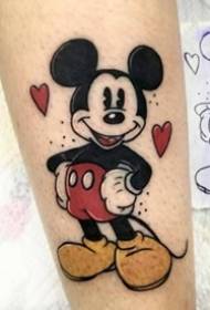 slatka 9 crtanih Mickey Mouse tetovaža dizajne