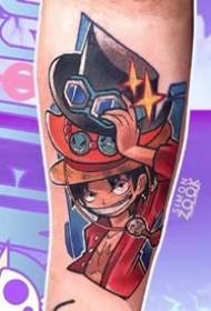 Siji Piece saka seri Piece One Piece tato 173054-Dragon Ball Tato: Anime ing lengen lan sikil Pola Tattoo Tattoo