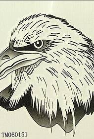 зображення рукопису простий татуювання голови орла