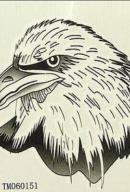 foto di manoscritto tatuaggio testa d'aquila prepotente semplice