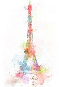 Naskah Eiffel Tato romantis sing modis