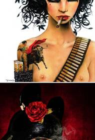 Rancang Gambar Manuskrip Tato sing Tasteful