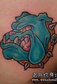 modello del tatuaggio: modello classico del tatuaggio del cane del fumetto modello maschio del tatuaggio