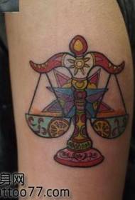 Chithunzi cha Arm Classic Libra tattoo