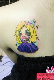 vajzat me modelin e tatuazhit vizatim vizatimor vajzë të vogël