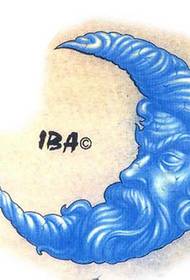 Luna europea anciano tatuaje patrón imagen tatuaje