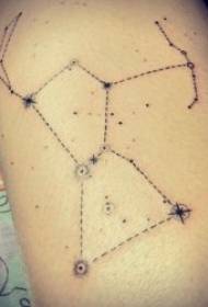 súhvezdí Jane Stroke tetovanie vzor rôznych jednoduchých tetovanie čiernej súhvezdí grafické tetovanie vzor