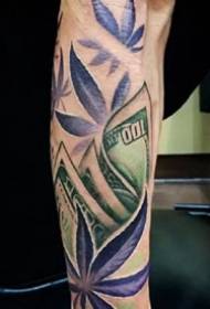 modello di tatuaggio di banconote - porta un'immagine di tatuaggio creativo di banconote di denaro