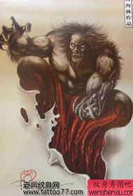Alternative Classic Peeling Devil Tattoo Manuscript