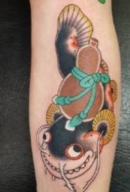 set boja 9 starih japanskih tradicionalnih slika tetovaža