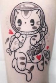 18 simpatici tatuaggi di piccole linee di cartoni animati