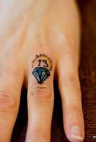 mkpịsị aka ejiji ụdị diamond tattoo