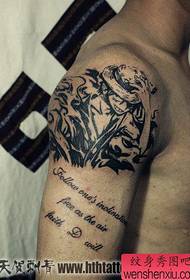 braccio cool One Piece Luffy tattoo pattern