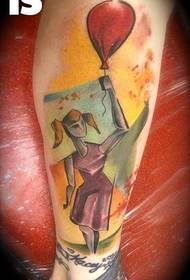 modello di tatuaggio del fumetto di personalità del braccio