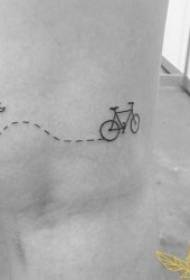 figura di tatuaggio di linea simplice modellu di tatuatu di linea simplice assai delicata