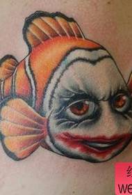 Sekolah Pelatihan Tato: Gambar Pola Tato Clownfish Berdarah