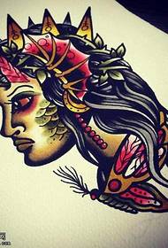 modello di tatuaggio manoscritto personaggio dei cartoni animati