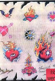 Meilleure école de formation de tatouage pour partager un ensemble d'images de modèle de tatouage ailes de flamme d'amour tatouage