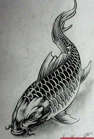 Manoscritto tatuaggio semplice calamari