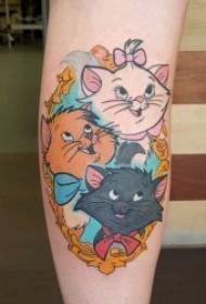 tecknad söt tatuering mönster färg tatuering animation Disney tecknad söt tatuering mönster