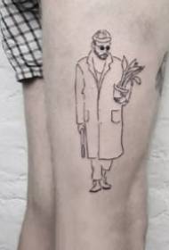 Tatuaje fresko txiki sortzaileko 9 lerro sinple