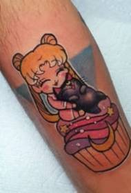 Waterijs Maan Tattoo 9 Anime Sailor Moon Waterijs Maan Cartoon Tattoo Foto