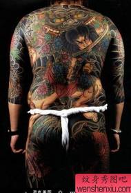 Japan full krigertatuering