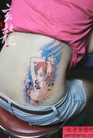 cintura de noia bonic dibuix animat pirata Wang Namei patró de tatuatge