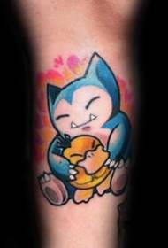 Cartoon Tattoos _ sada 10 roztomilých a vtipných kreslených tetovacích vzorov