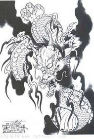 une image d'un tatouage de tatouage de dragon 171597 - une image d'un nuage de tyrans et un tatouage de tigre 171612 - tatouage de hamburger à la taille