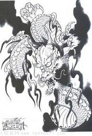una foto di un tatuaggio del tatuaggio del drago 171597 - una foto di una nuvola di tiranni e un tatuaggio della tigre 171612 - tatuaggio hamburger in vita