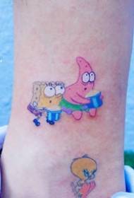 animazione cartoon immagine del tatuaggio SpongeBob 9