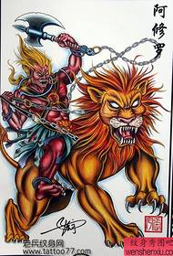 Bản thảo hình xăm Manchu Ashura