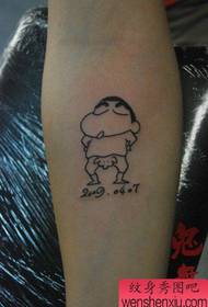 arm alternatiewe gewilde Crayon Shinchan-tatoeëringspatroon