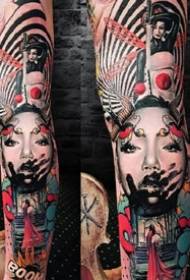 Russian tattoo artist Anjelika Kartasheva's tattoo works