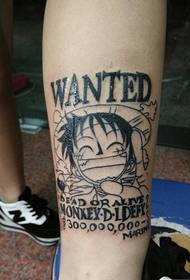 Un gruppo di anime One Blood Tattoo super sangue