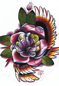 Immagine splendida del tatuaggio del fiore