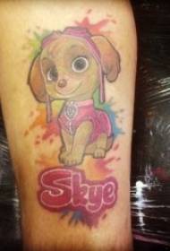 ကာတွန်းချစ်စရာ tattoo ပုံစံအလွန်လှပသေးငယ်တဲ့လတ်ဆတ်ကာတွန်းချစ်စရာတက်တူးထိုးပုံစံ
