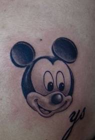 sevimli çizgi Mickey Mouse Mickey dövme deseni