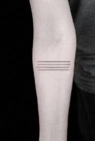 ultra-jednostavan set jednostavnih linija za crtanje tetovaže djeluje