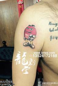 fentin ga lanƙwasa zuwa tattoo tattoo