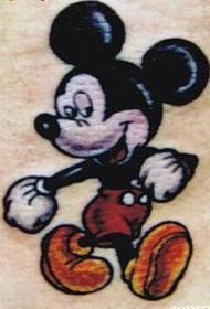 классикалық сүйкімді Mickey Mouse татуировкасы қолжазбалық сурет суреті