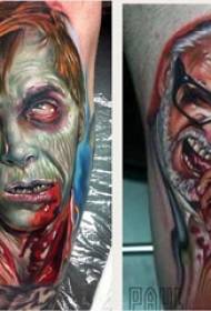 Tatuaggi terroristici varie linee semplici Modello di tatuaggio horror tatuaggio schizzo
